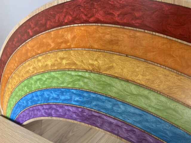 Sève et Copeaux - "Rêve coloré" : Banc Montessori personnalisable