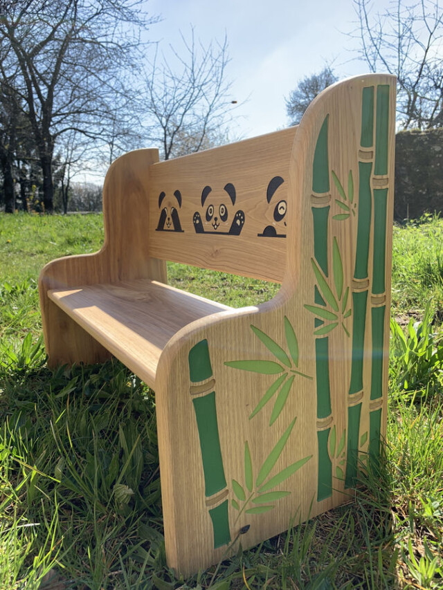 Sève et Copeaux - "Tendresse" : Banc Montessori personnalisable