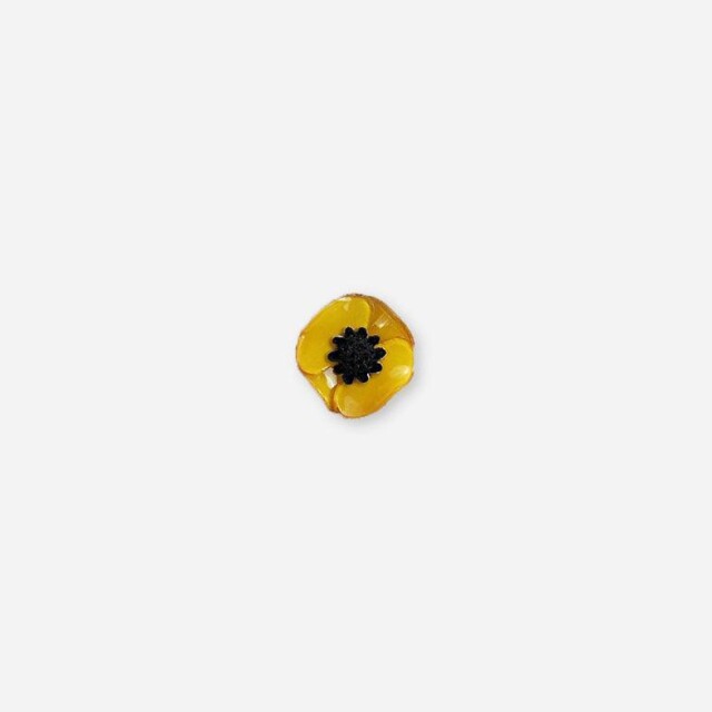 Ciléa Paris - Pendentif Anémone - Mini – Je ne veux pas la chaîne / Noir