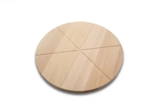 Planche ronde à pizza en bois – Authentique et conviviale par la marque La Coq’Hêt La Coq’Hêt - Planche ronde à pizza en bois – Authentique et conviviale