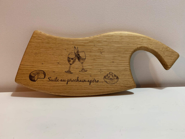 Sève et Copeaux - Petite planche à découper personnalisable (modèle hachoir)