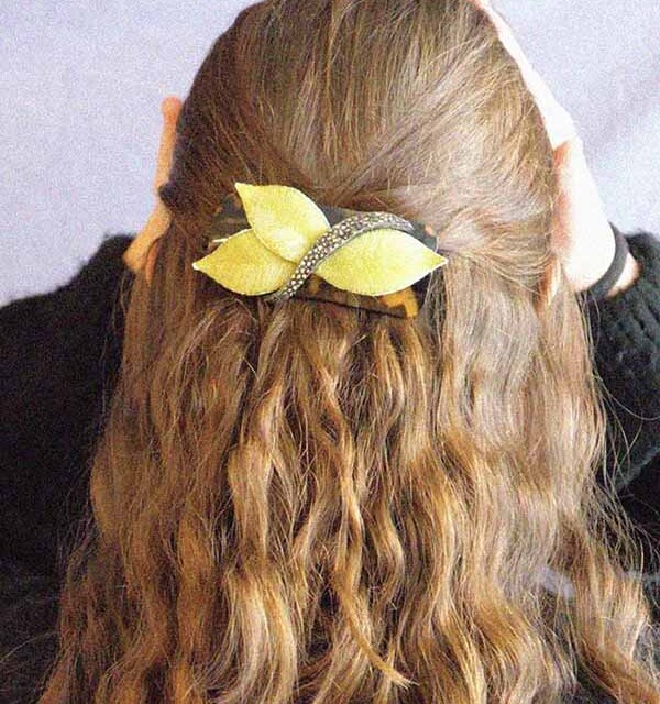 Ciléa Bijoux - Barrette cheveux Pomerole – Blanc