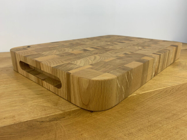 Sève et Copeaux - Planche à découper en bois de bout 46x30.3cm