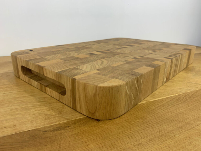Sève et Copeaux - Planche à découper en bois de bout 46x30.3x4.8cm