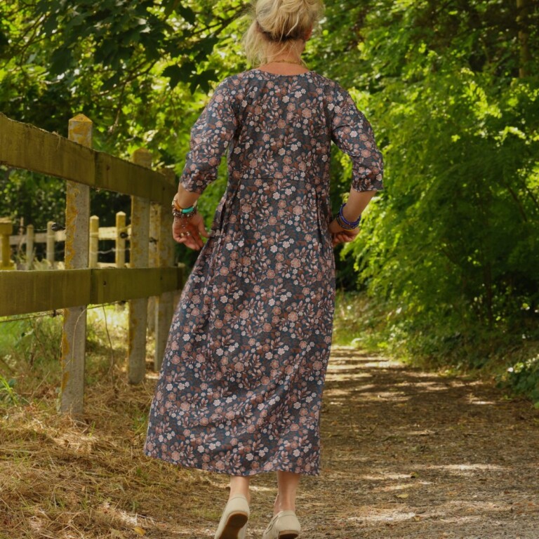 Meta SS25 - Robe Diane - Coton feuillages – XXXL