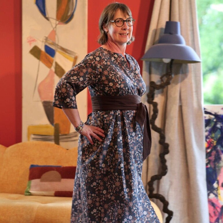 Meta SS25 - Robe Diane - Coton feuillages – XXXL