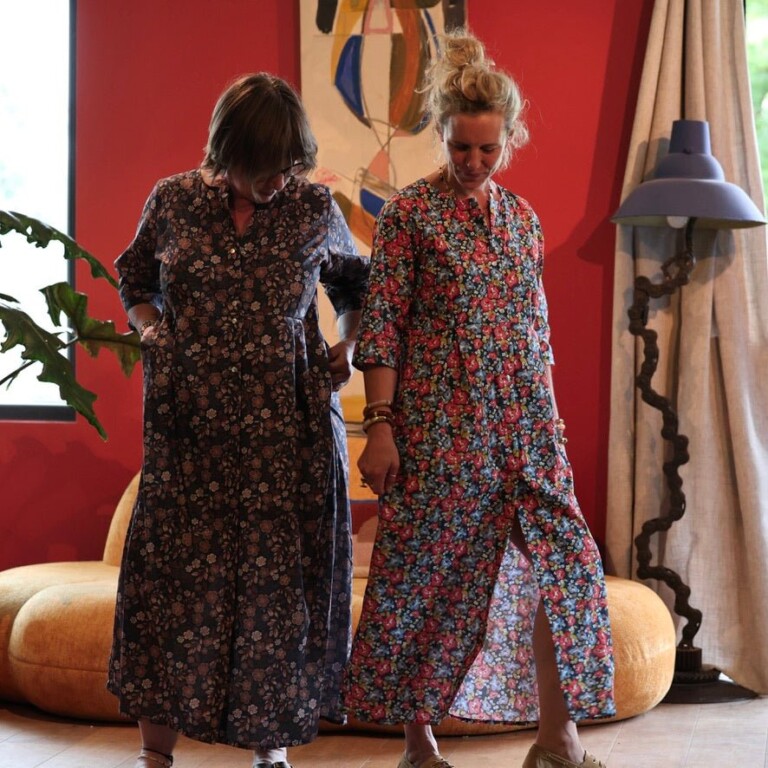 Meta SS25 - Robe Diane - Coton feuillages – XXXL