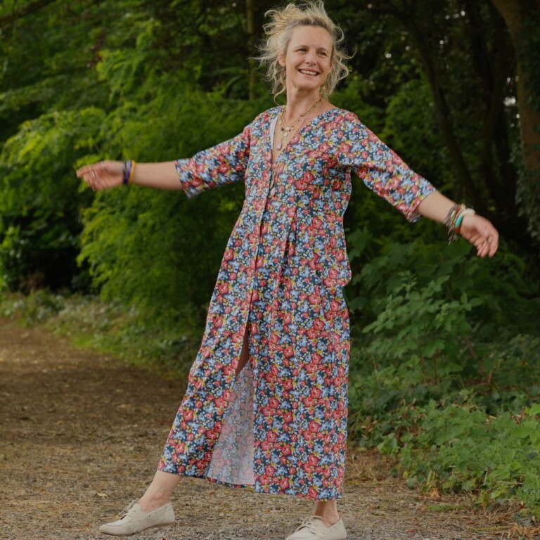 Meta SS25 - Robe Diane - Coton fleurs de juin – XXXL