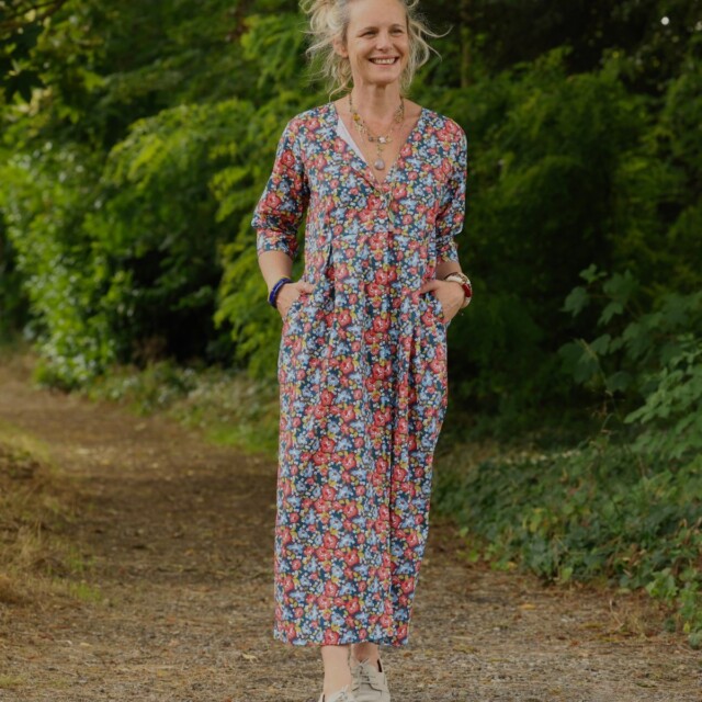 Meta SS25 - Robe Diane - Coton fleurs de juin – XXXL