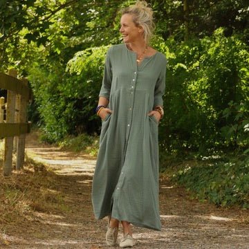 robe diane double gaze de coton cactus 1509492 Meta SS25 - Robe Diane - Double gaze de coton cactus – XXL