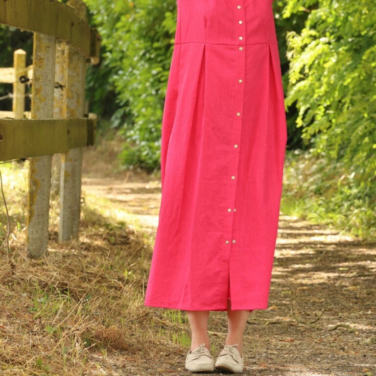 Meta SS25 - Robe Diane - Lin rose fuchsia – XXXL