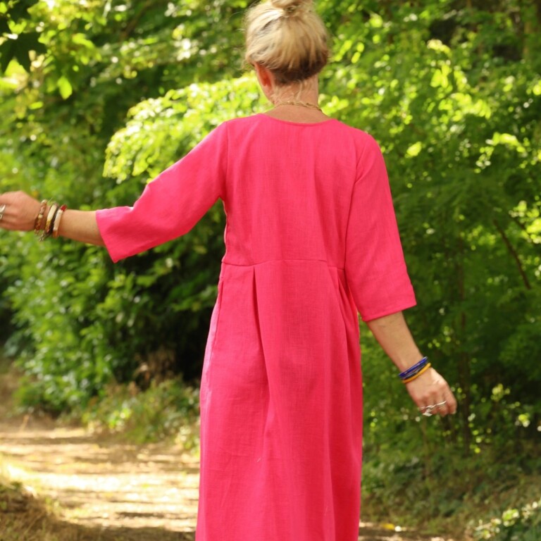 Meta SS25 - Robe Diane - Lin rose fuchsia – XXXL