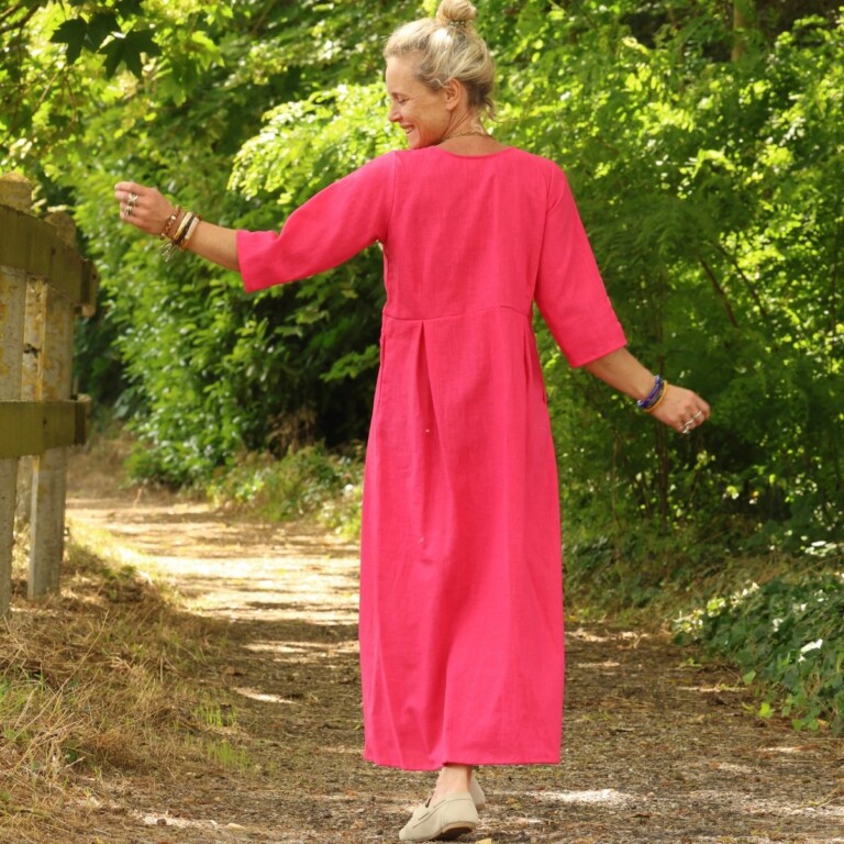 Meta SS25 - Robe Diane - Lin rose fuchsia – XXXL