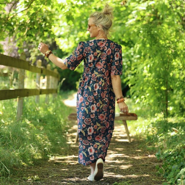 Quintessence - Robe Édonie — Coton jardin persan – XXL