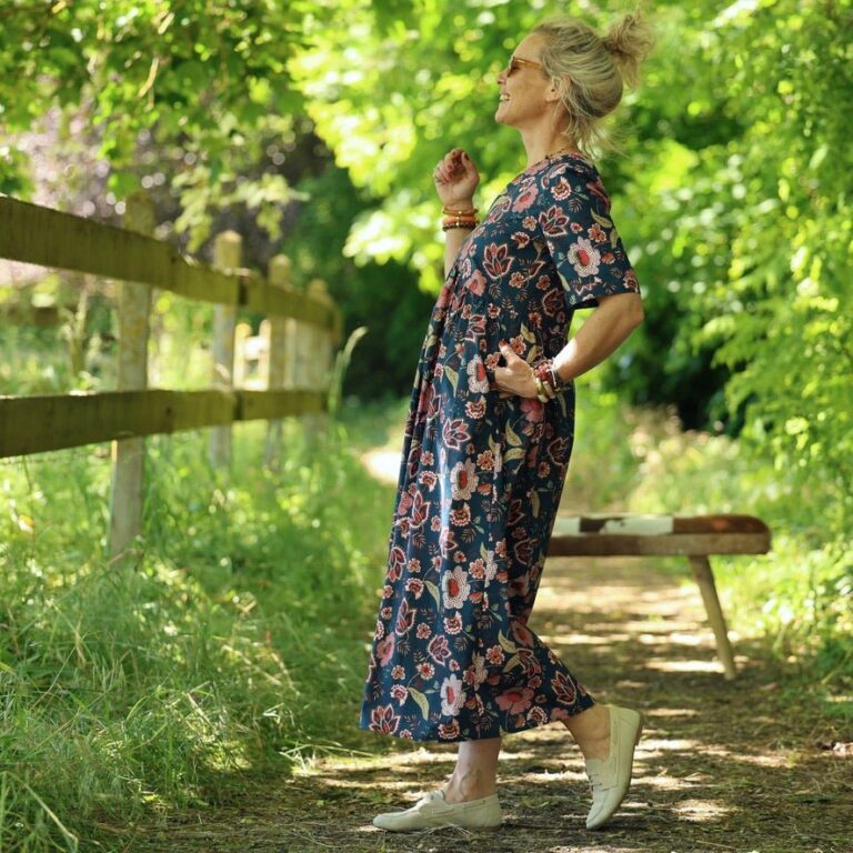 Quintessence - Robe Édonie — Coton jardin persan – XXL
