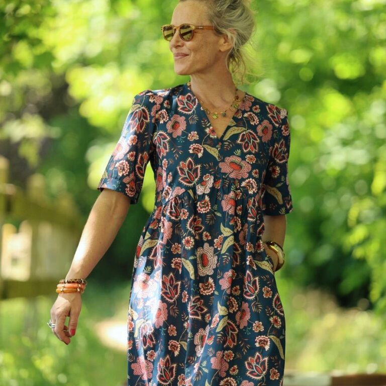 Quintessence - Robe Édonie — Coton jardin persan – XXL