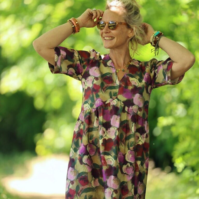 Quintessence - Robe Édonie — Coton lavé aquarelle – 3XL