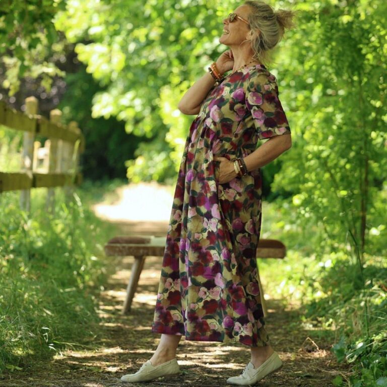 Quintessence - Robe Édonie — Coton lavé aquarelle – 3XL