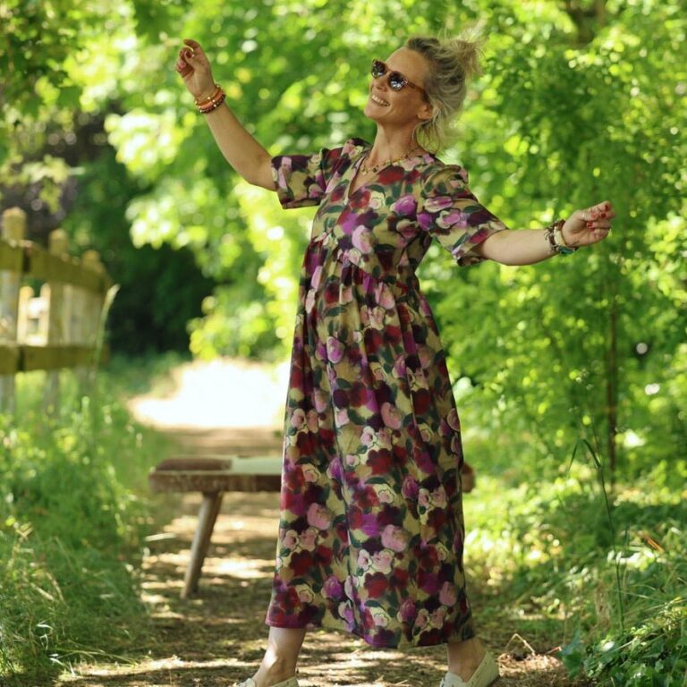 Quintessence - Robe Édonie — Coton lavé aquarelle – 3XL