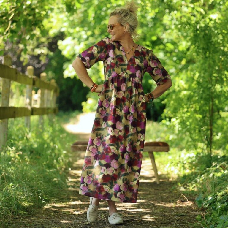 Quintessence - Robe Édonie — Coton lavé aquarelle – 3XL
