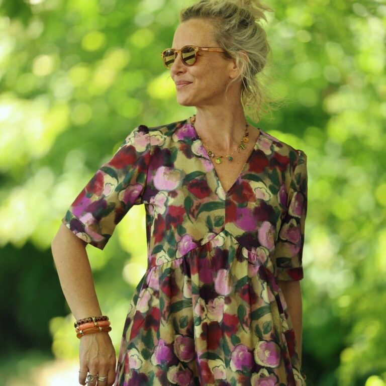 Quintessence - Robe Édonie — Coton lavé aquarelle – 3XL