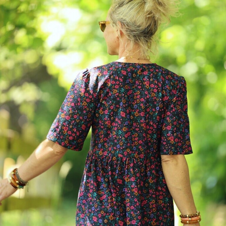 Quintessence - Robe Édonie — Coton nuit romantique – XXL