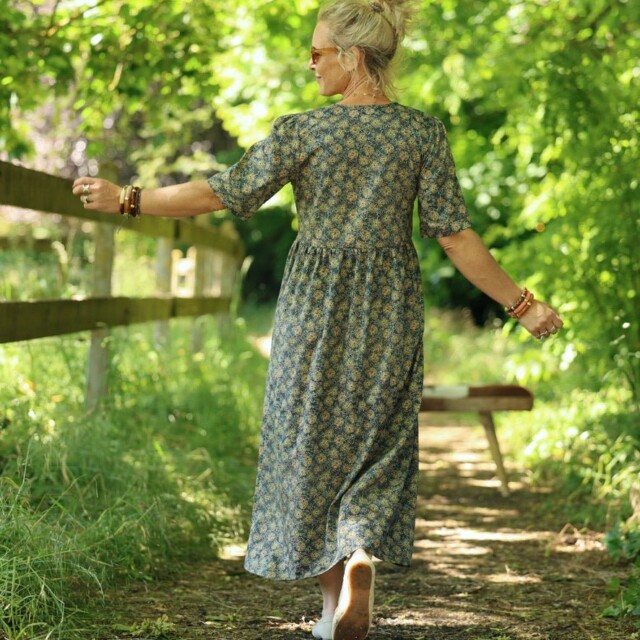 Quintessence - Robe Édonie — Feuillage nomade – XXL
