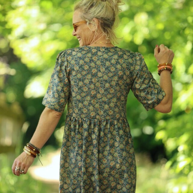 Quintessence - Robe Édonie — Feuillage nomade – XXL