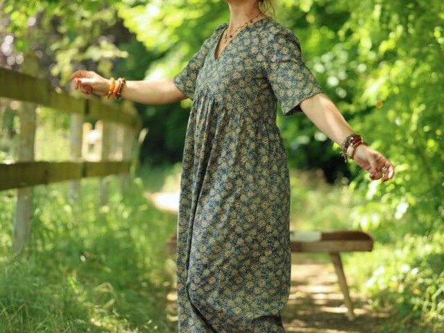 robe edonie feuillage nomade 8142590 Quintessence - Robe Édonie — Feuillage nomade – XXL