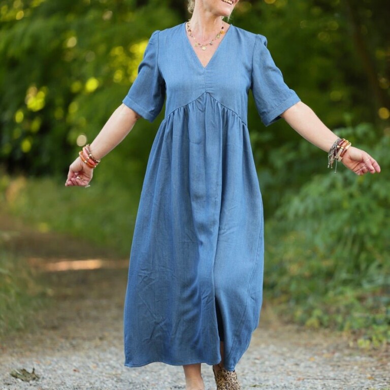 Quintessence - Robe Édonie — Jean léger bleu – 3XL
