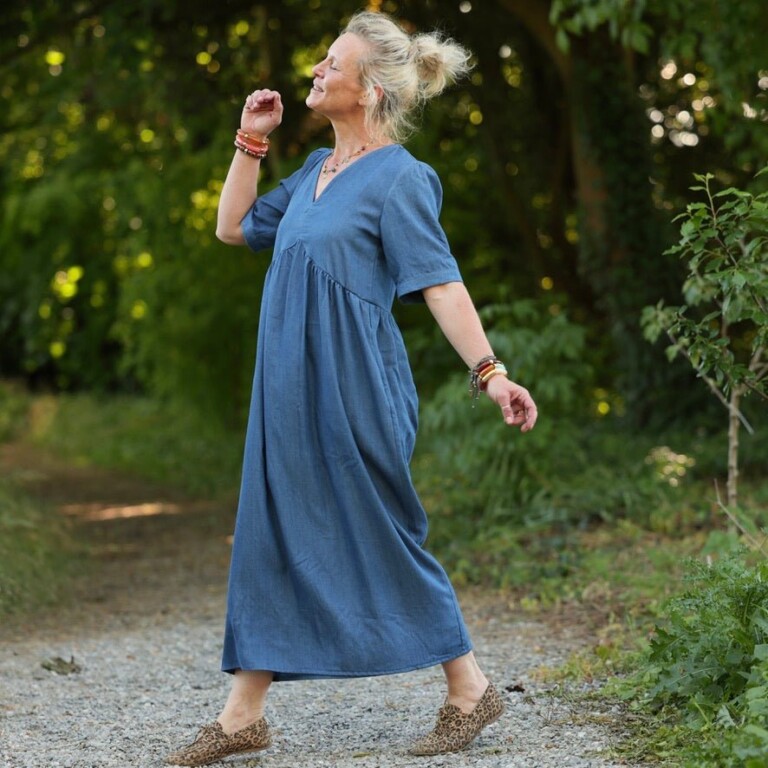 Quintessence - Robe Édonie — Jean léger bleu – 3XL