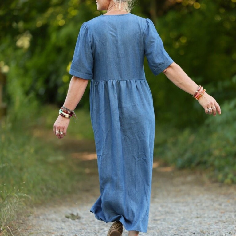 Quintessence - Robe Édonie — Jean léger bleu – 3XL