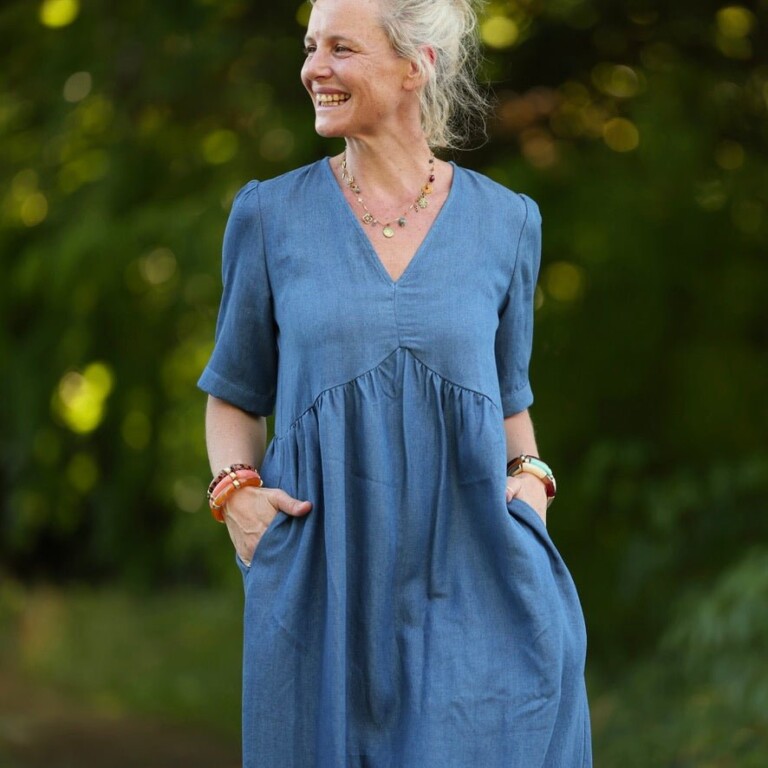 Quintessence - Robe Édonie — Jean léger bleu – 3XL