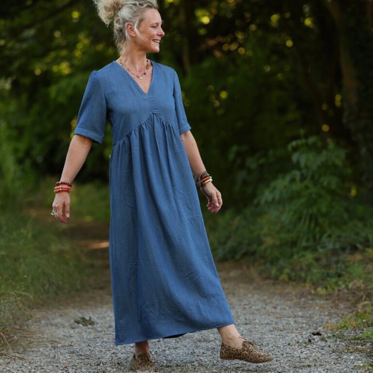 Quintessence - Robe Édonie — Jean léger bleu – 3XL