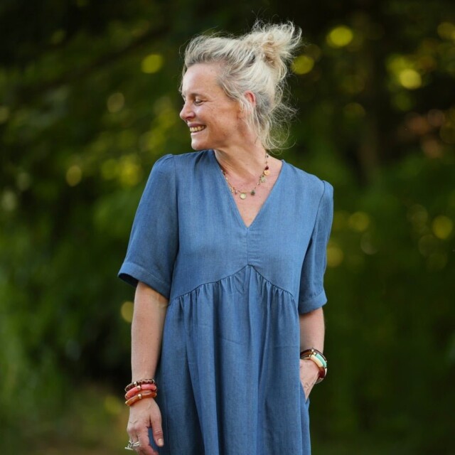 Quintessence - Robe Édonie — Jean léger bleu – 3XL