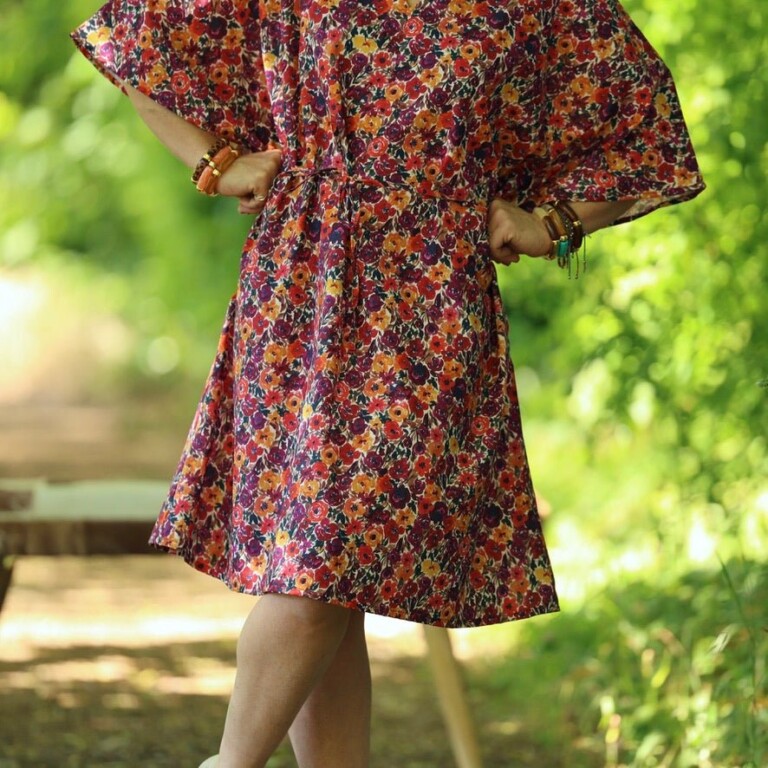Quintessence - Robe Joanne — Coton crépuscule épicé – Taille unique