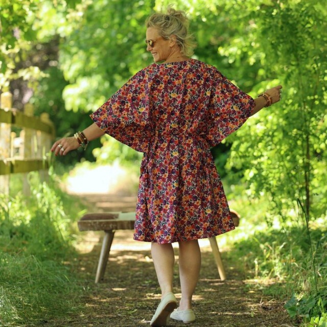 Quintessence - Robe Joanne — Coton crépuscule épicé – Taille unique