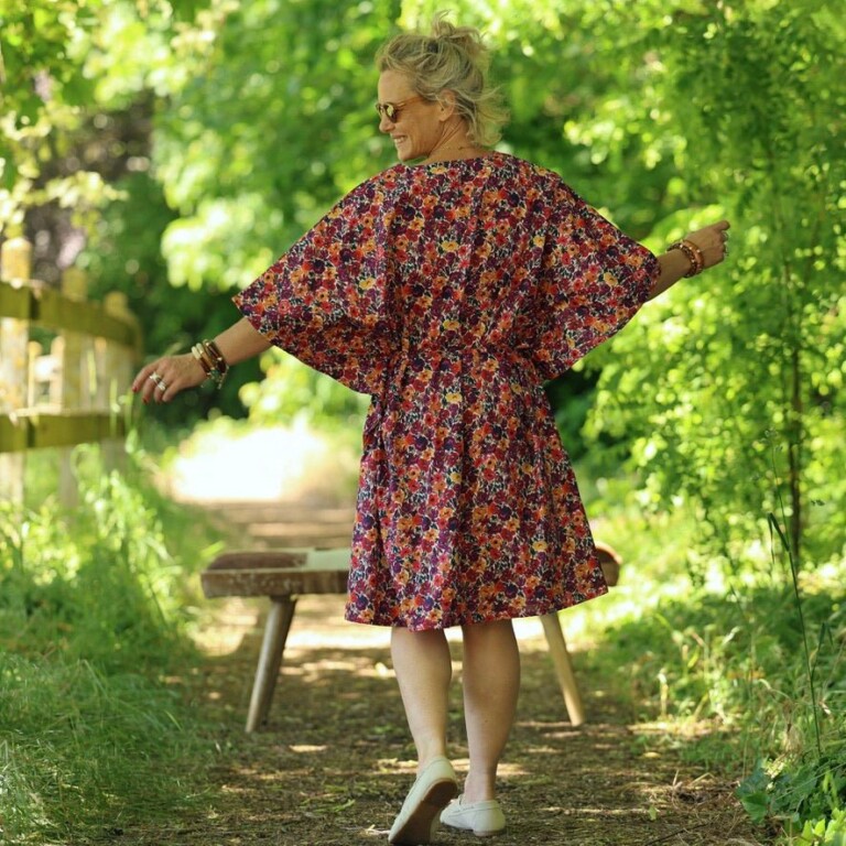Quintessence - Robe Joanne — Coton crépuscule épicé – Taille unique