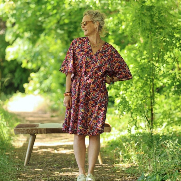 Quintessence - Robe Joanne — Coton crépuscule épicé – Taille unique