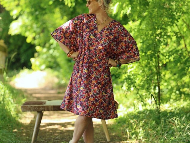 robe joanne coton crepuscule epice 5742052 Quintessence - Robe Joanne — Coton crépuscule épicé – Taille unique