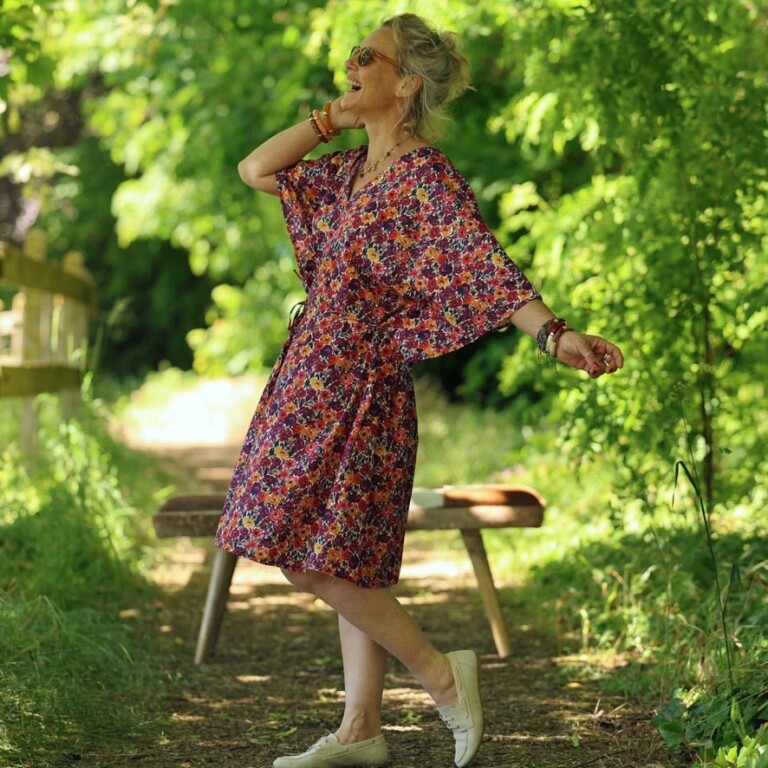 Quintessence - Robe Joanne — Coton crépuscule épicé – Taille unique