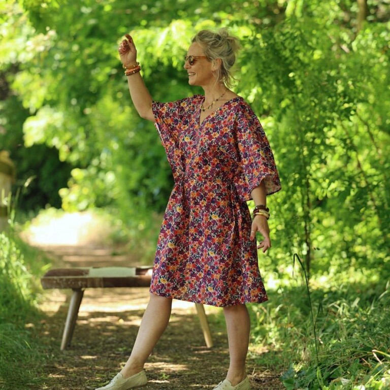 Quintessence - Robe Joanne — Coton crépuscule épicé – Taille unique
