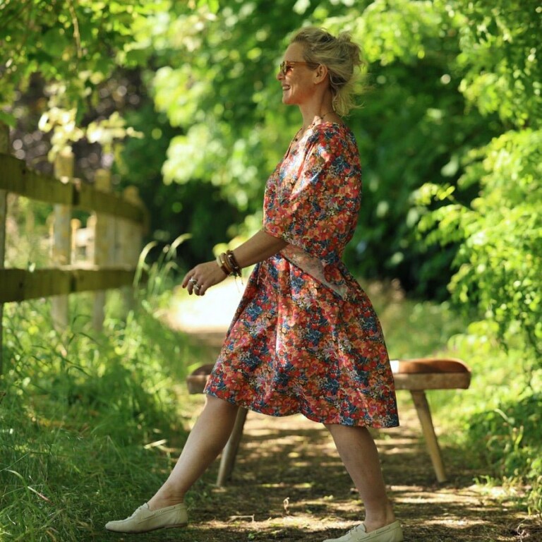 Quintessence - Robe Joanne — Coton flammé botanique – Taille unique