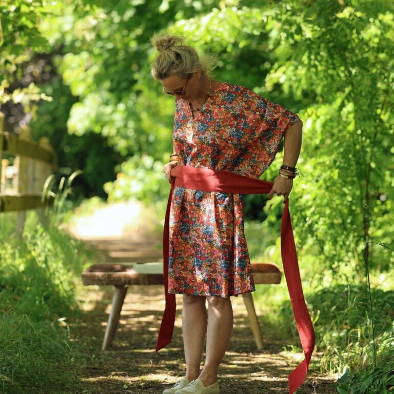 Quintessence - Robe Joanne — Coton flammé botanique – Taille unique