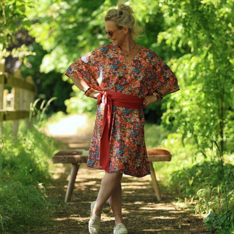 Quintessence - Robe Joanne — Coton flammé botanique – Taille unique