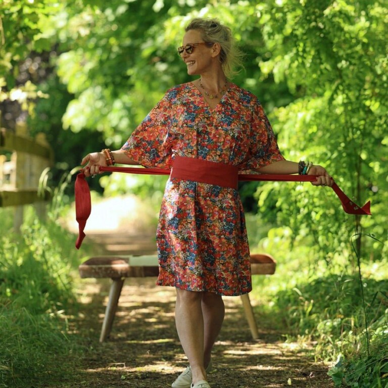 Quintessence - Robe Joanne — Coton flammé botanique – Taille unique