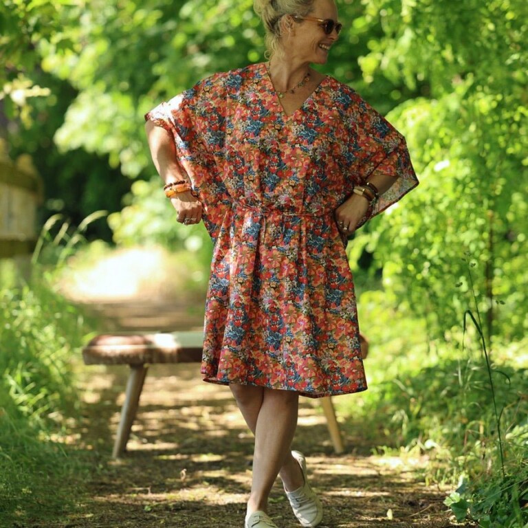 Quintessence - Robe Joanne — Coton flammé botanique – Taille unique