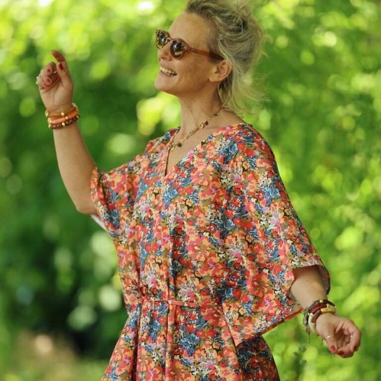 Quintessence - Robe Joanne — Coton flammé botanique – Taille unique