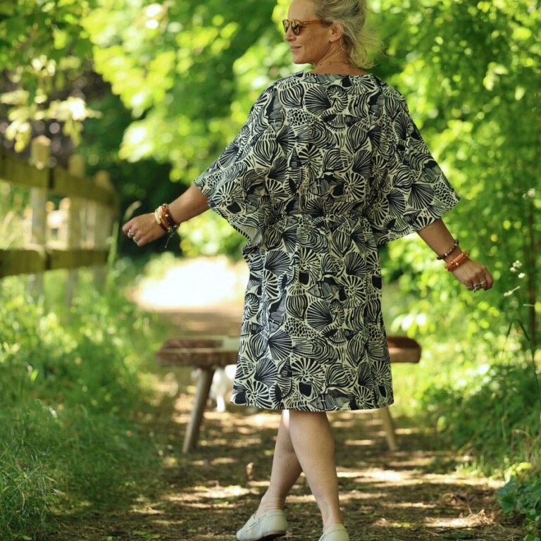 Quintessence - Robe Joanne — Double gaze de coton coquillages – Taille unique