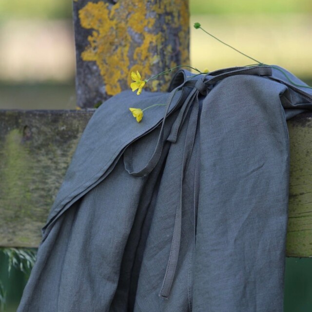 Quintessence - Robe Joanne — Lin kaki – Taille unique